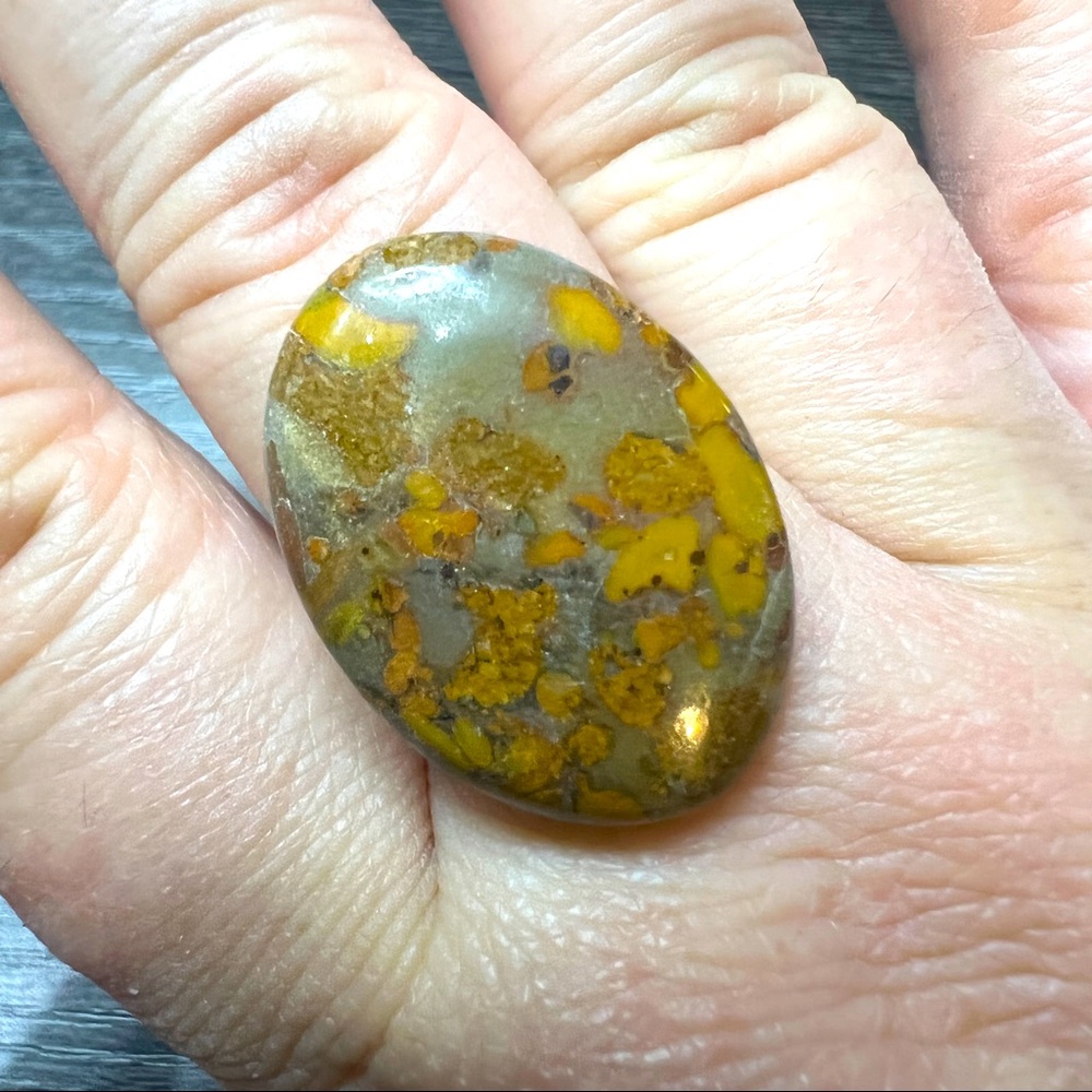 Fruit Jasper Cabochon Ring